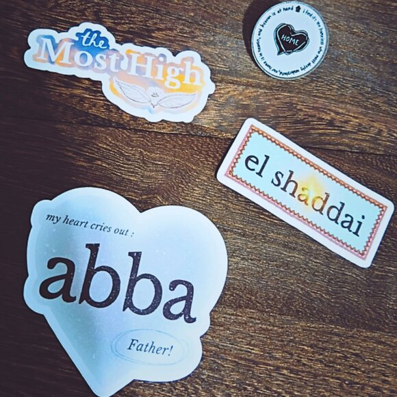 3 Stickers and 1 Pin Bundle! - Christian Faith Inspo - Designed by Joi (Me) - Picture 1 of 8